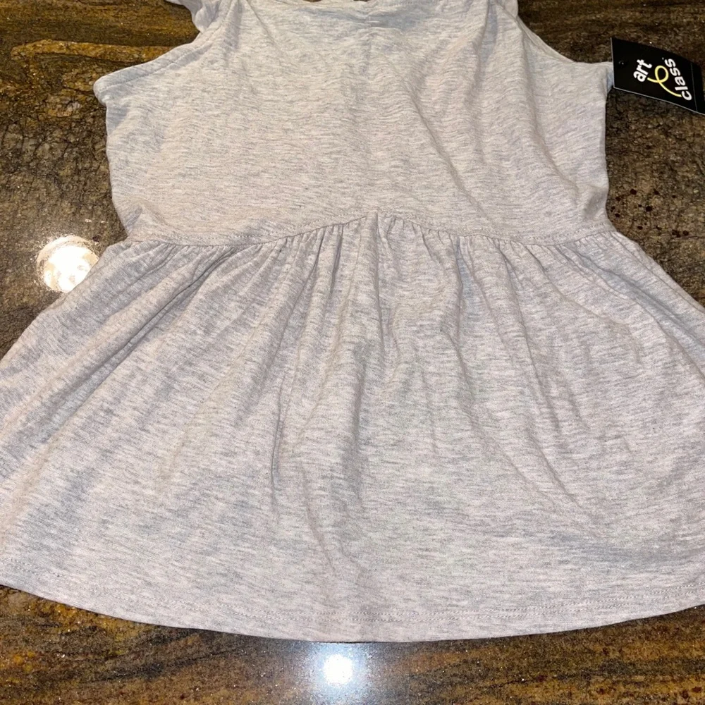 Girls’ Tie-Back Peplum‎ Tank Top